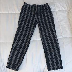 White fawn from Tillys striped pants